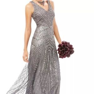 Adrianna Papell beaded gown